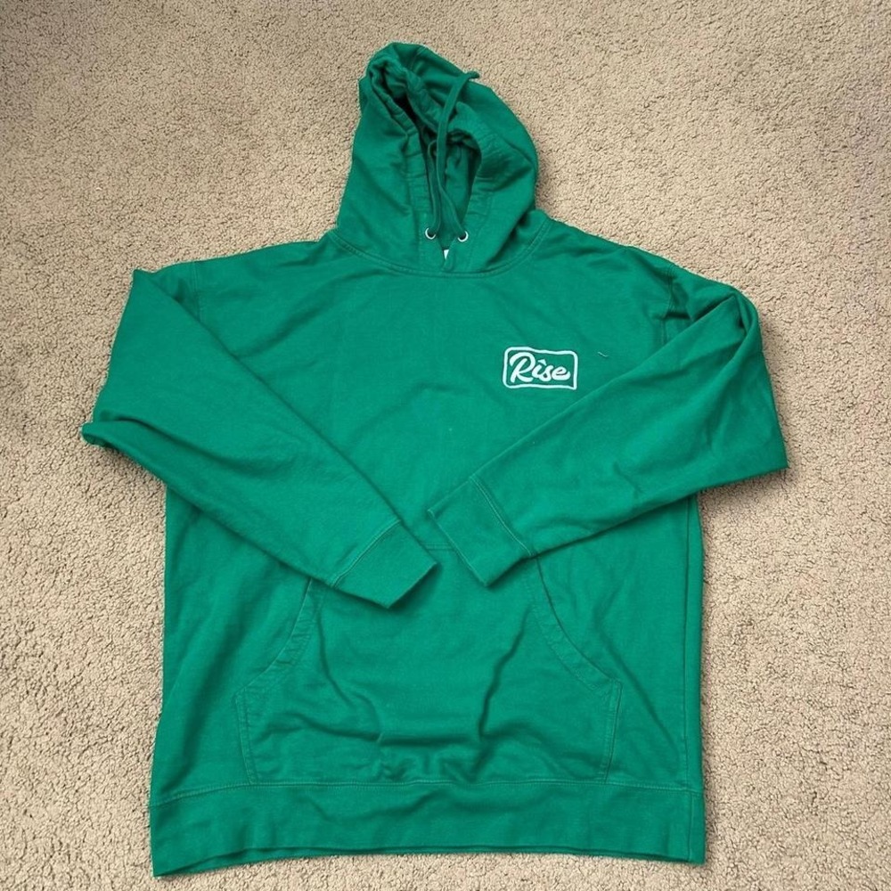 Green "Rise"‎ hoodie